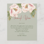 Budget Sage & Blush Photo Weddenschap Hartelijk da Flyer (Achterkant)