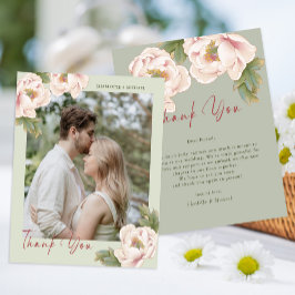 Budget Sage & Blush Photo Weddenschap Hartelijk da Flyer