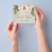 BUDGET Sage & Blush Photo Weddenschap Hartelijk da Flyer (Hand)