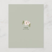 BUDGET Sage & Blush Pink Floral Weddenschap (Achterkant)