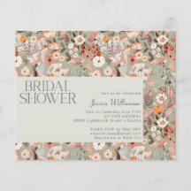 Budget Sage Botanical Boho Vrijgezellenfeest Invit