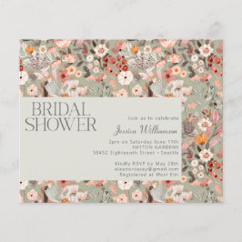 Budget Sage Botanical Boho Vrijgezellenfeest Invit