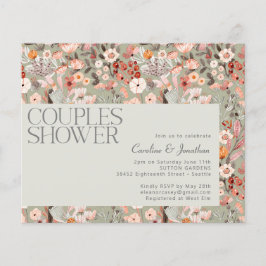 Budget Sage Botanische Boho Couples Shower Invite
