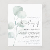 Budget Sage Eucalyptus QR Weddenschap (Voorkant)