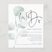 Budget Sage Eucalyptus We doen een uitnodiging voo (Voorkant)