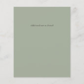 BUDGET Sage Goud Glitter Bruiloft (Achterkant)