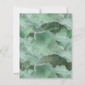 Budget Sage Green Agate Graduation Party nodigt ui (Achterkant)