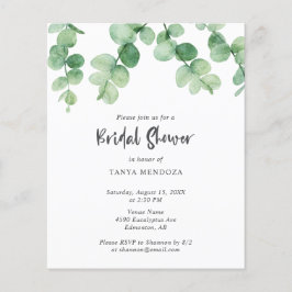 Budget Sage Green Eucalyptus Leaf Vrijgezellenfees