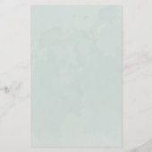 Budget Sage Green Eucalyptus Waterverf Weddenschap (Achterkant)