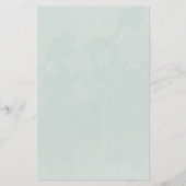 Budget Sage Green Eucalyptus Waterverf Weddenschap (Achterkant)