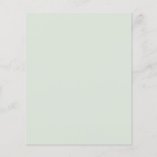 Budget Sage Green Eucalyptus Weddenschap (Achterkant)