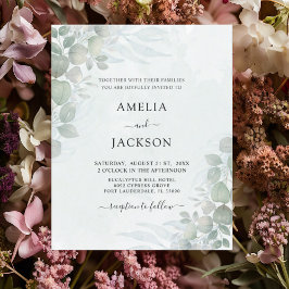 Budget Sage Green Eucalyptus Weddenschap