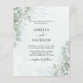 Budget Sage Green Eucalyptus Weddenschap (Voorkant)