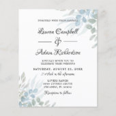 Budget Sage Green Eucalyptus Weddenschap (Voorkant)