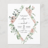 Budget Sage Green Eucalyptus Weddenschap Flyer (Voorkant)