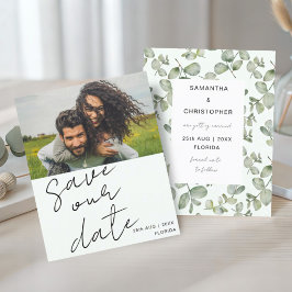 Budget Sage Green Foto Bewaar de datum