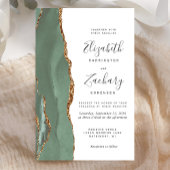 Budget Sage Green Gold Agate Wedding