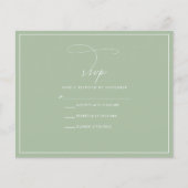 Budget Sage Green RSVP Flyer (Voorkant)