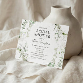 Budget Sage Green Vrijgezellenfeest Uitnodiging Briefkaart