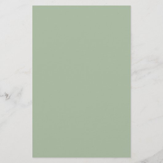 Budget Sage Green Wedding Modern Typografie (Achterkant)