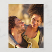 Budget Sage Greenery Wedding Foto Uitnodiging (Achterkant)