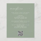 Budget Sage Groen Alles In Een Bruiloft QR Code (Achterkant)