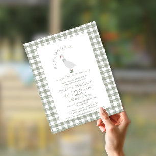 Budget Sage Groen  Dwaze Kleine Gans Baby Shower