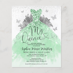 Budget Sage Groene Jurk Mis Quince Quinceañera