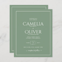 BUDGET Sage MONOCHROME Weddenschap