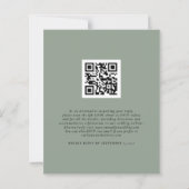Budget Sage Pumpkins QR Code Weddenschap RSVP (Achterkant)