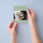 BUDGET Sage Weduwfoto Hartelijk dank Flyer (Hand)