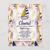 Budget Sailships Nautical Birthday Invitations (Voorkant)