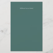 BUDGET Saliegroen Magnolia Bloemen Huwelijksuitnod (Achterkant)