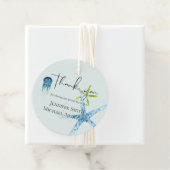 BUDGET Salife Beach Ocean Wedding Bedankjes Labels (In situ)