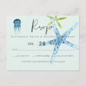BUDGET Salife Beach Ocean Wedding Briefkaart (Voorkant)