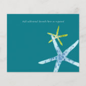 BUDGET Salife Beach Ocean Wedding SavetheDate (Achterkant)