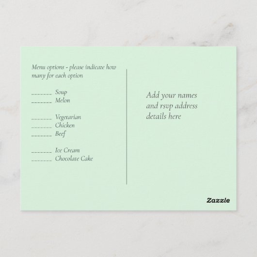 BUDGET samenvatting Rainbow Watercolor Bruiloft Briefkaart (Achterkant)