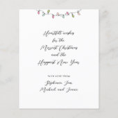 Budget Sand is de nieuwe Sneeuwfoto Kerstmis Kaart (Achterkant)