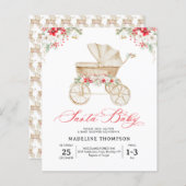 BUDGET Santa Baby Christmas Stroller Baby shower (Voorkant / Achterkant)