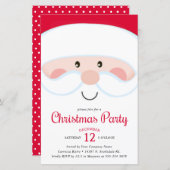 Budget Santa Bedrijf Kerstfeest Uitnodigen (Voorkant / Achterkant)