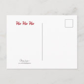 Budget Santa Chihuahua Dog Red Funny Cute Holiday Briefkaart (Achterkant)