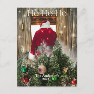 Budget Santa Ho Ho Ho Ornamenten Briefkaart