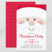 Budget Santa Kerstfeest Uitnodigen (Voorkant / Achterkant)