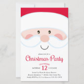 Budget Santa Kerstfeest Uitnodigen (Voorkant)