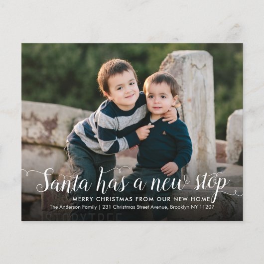 Budget Santa New Home Stop Photo Holiday Movement (Voorkant)