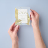 BUDGET SAVE DATES Goud Folie Glitter Look Abstract Flyer (Hand)