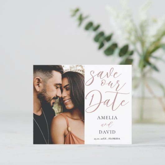 Budget Save Our Date QR Code (Staand voorkant)