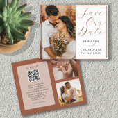 Budget Save Our Date QR-code foto bruiloft
