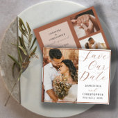 Budget Save Our Date Terracotta Photo Weduwa