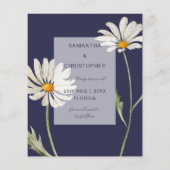Budget Save Our Date Wildflower Photo Weddenschap (Achterkant)